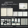 Retro double-layer English letter notebook with decorative card in one of six colour theme options.