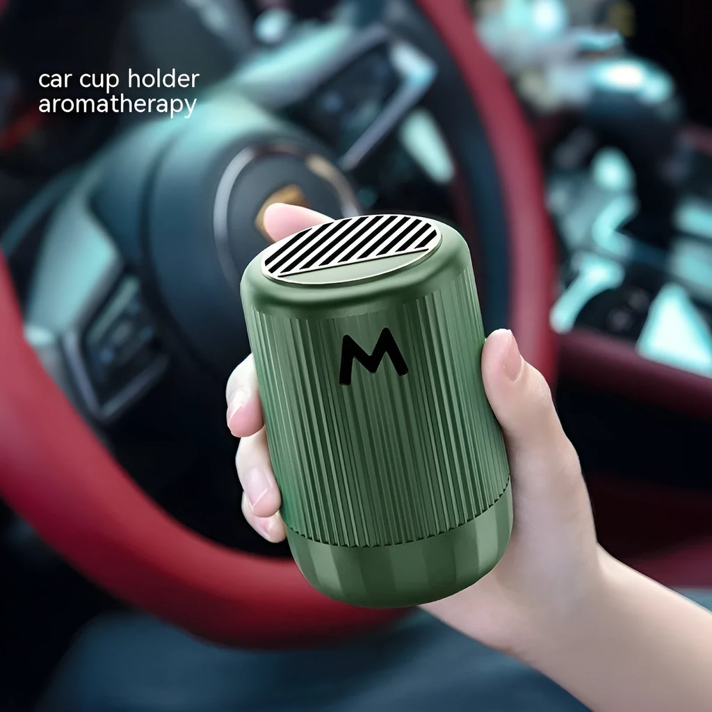 Solid car aromatherapy decoration cup measuring 10 by 6 cm with four fragrance options