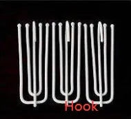 Blackout curtain panel showing multiple width options and different hanging styles including hooks and rings