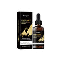 Bottle of clear liquid dietary supplement drops with a black dropper lid for precise dosing.