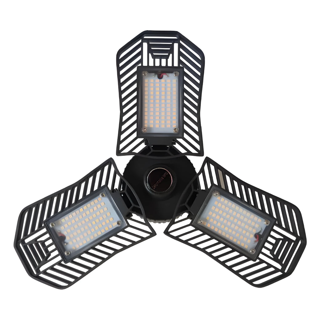 Foldable aluminium arm industrial garage LED lamp with waterproof housing for workshop lighting