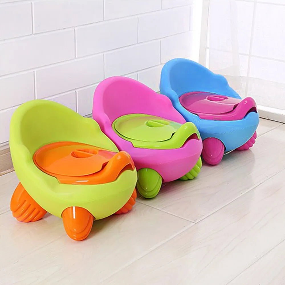 Dandan children's cartoon baby toilet stool in PP plastic, shown in one of six available colours.