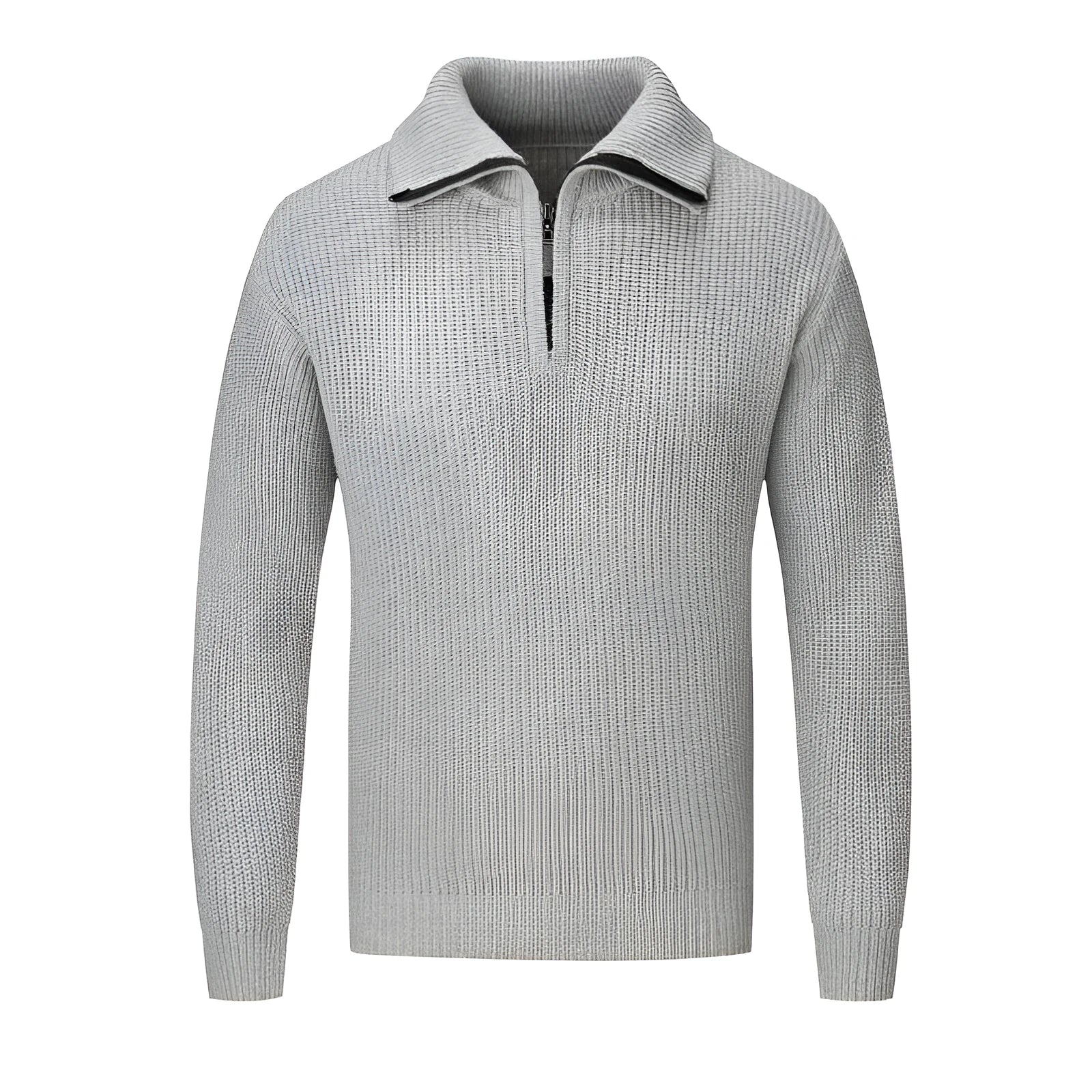 Men's slim fit pullover sweater in solid colours for autumn winter casual wear