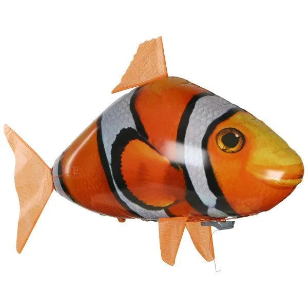 Remote control shark helium balloon toy measuring 57 inches long with infrared controller