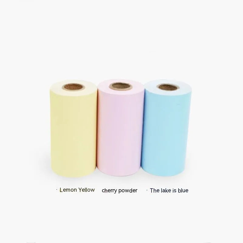 57x30mm thermal paper rolls in pink, yellow and blue for student wrong question printing