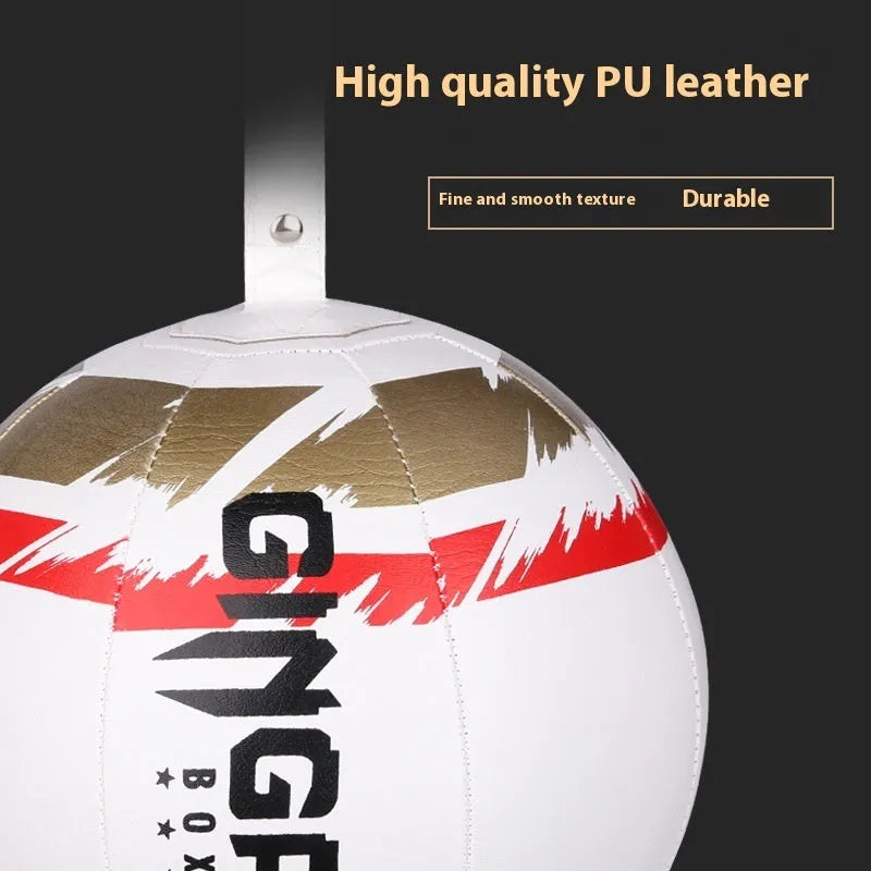 PU hanging speed ball for boxing reaction training in black, green, or white colours