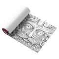 Acid Tour coloured painting book with a length of 200mm, open to show blank paper pages.