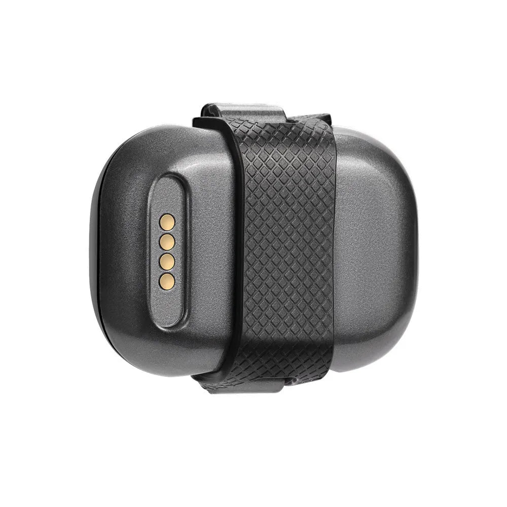 Black GF-07 pet GPS tracker and locator device with hanging rope.