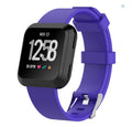 Fitbit Versa Lite replacement wrist strap in TPE material showing multiple colour options
