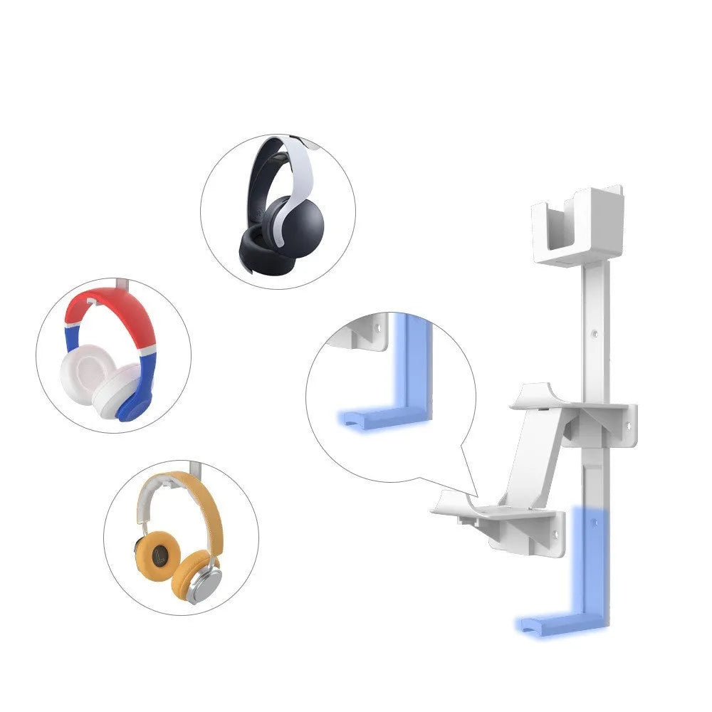 Wall-mounted storage hook for PS5, Xbox and Switch gaming controllers