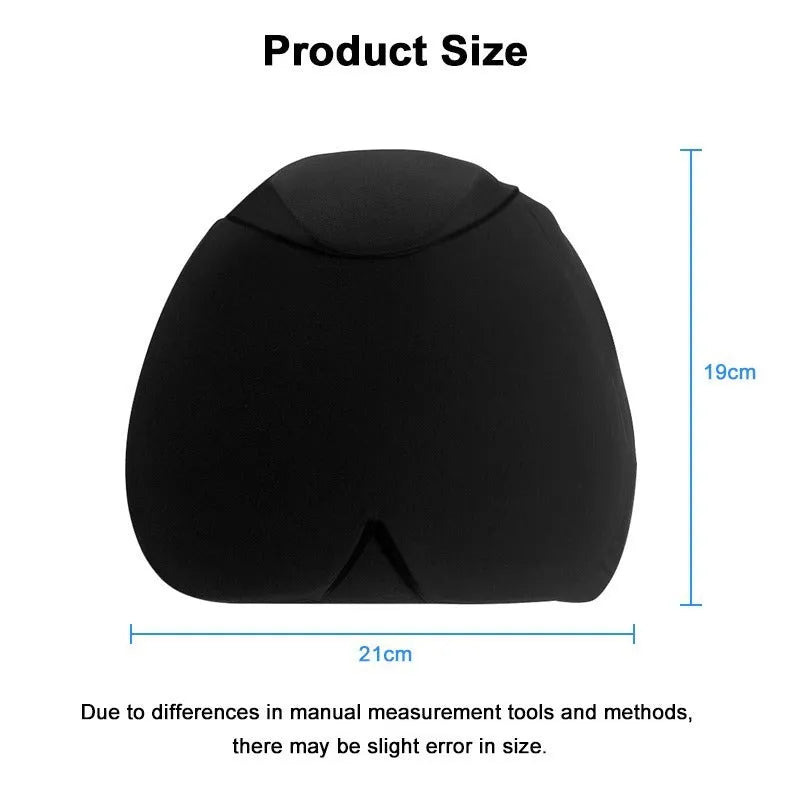 Simple solid colour cold compress cap in black, dark blue, or pink, made from polyester fabric.