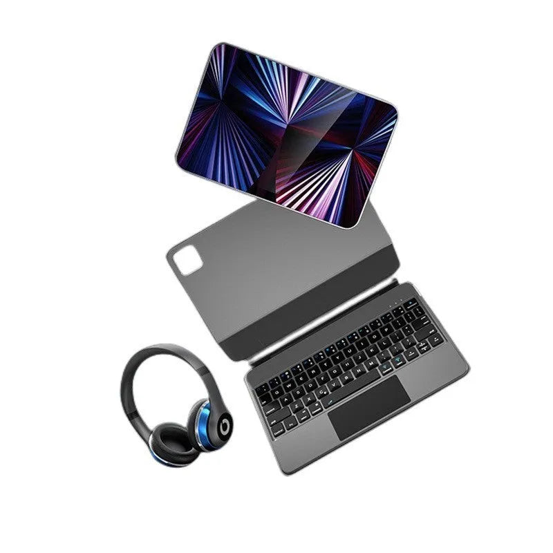 iPad Bluetooth keyboard with magnetic protective cover in multiple colours