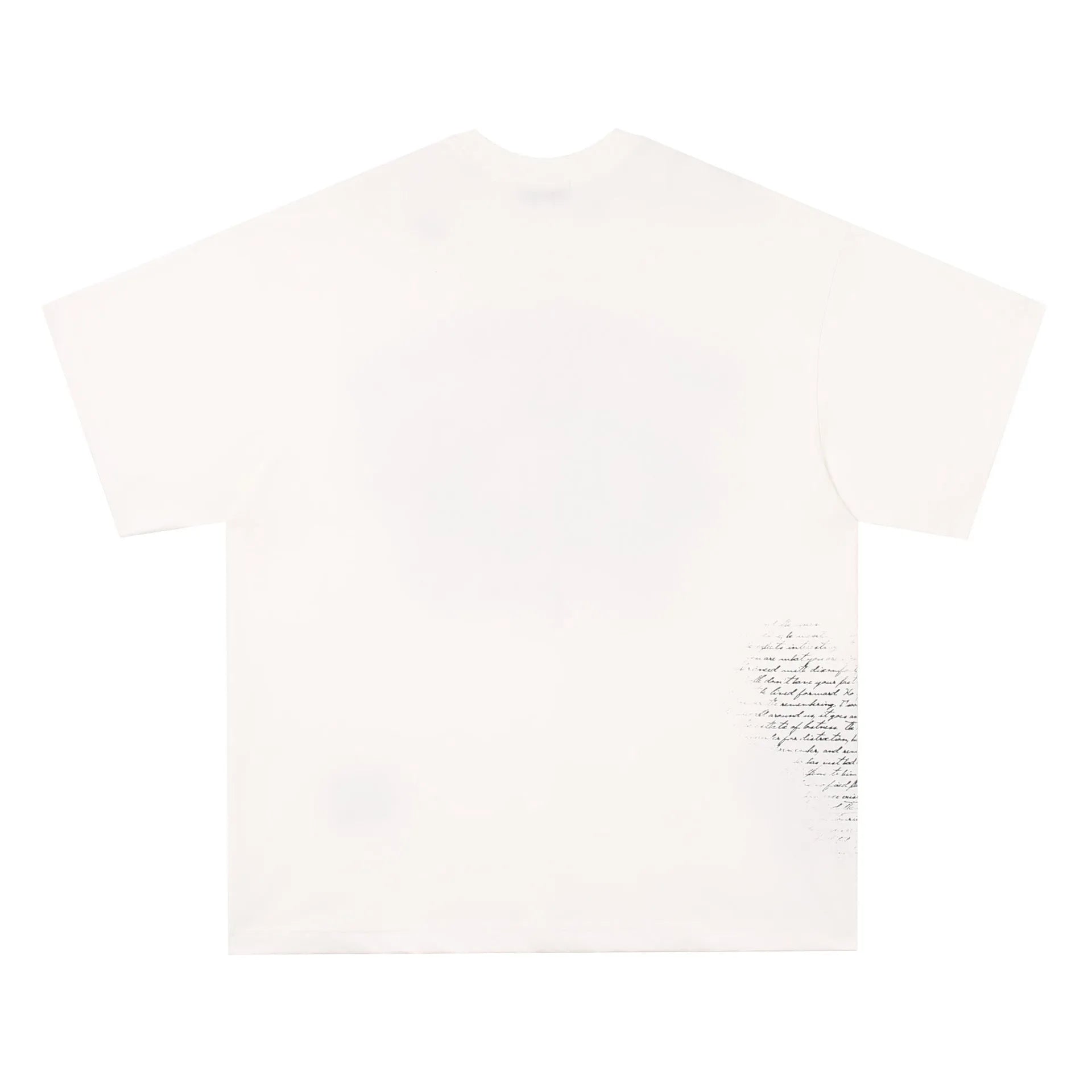Black and white pure cotton T-shirt with retro hip hop gothic letter print for teenagers