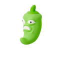 Bitter melon and chilli shaped dog chew toys with pet sound features for bite resistance and tooth cleaning