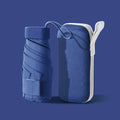 Ultra-light six-fold umbrella in a choice of colours with steel ribs and a storage cover.