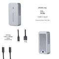 Aluminium alloy USB C NVMe M.2 SSD enclosure with dual protocol compatibility