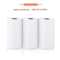 Three rolls of 57x30mm thermal paper for portable printers in packaging box