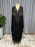 Muslim style chiffon shawl with rhinestone beading in multiple colour options