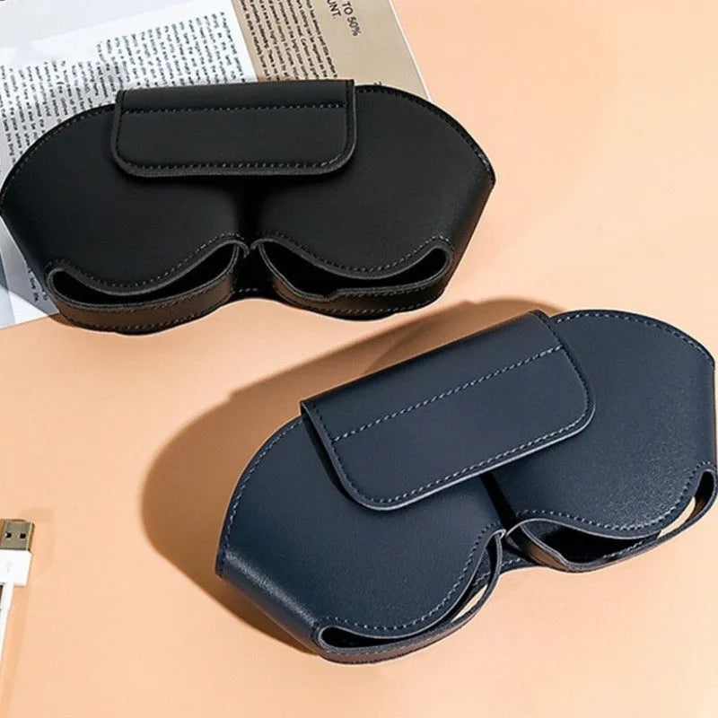 AirPods Max protective case in black, white, red, blue, or green PU leather
