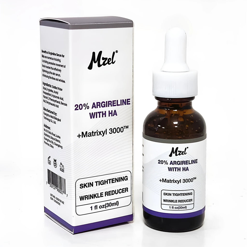 30ml bottle of six-peptide firming anti-wrinkle moisturising serum liquid