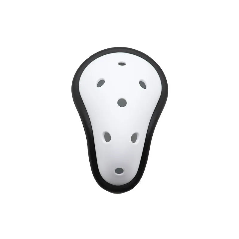 Rubber genital protector for adult and children in sports like Sanda, rugby, and boxing.