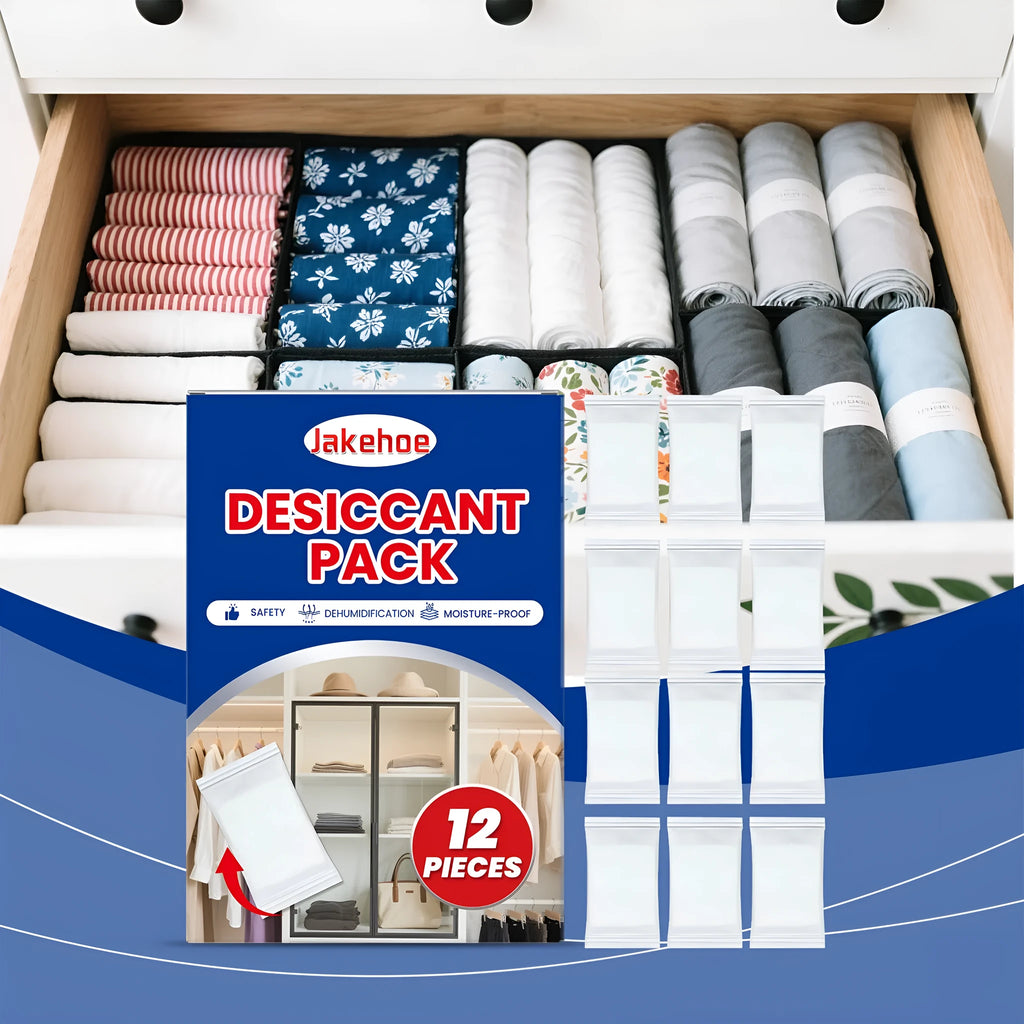 Pack of 12 calcium chloride anti odour desiccant dehumidifiers for household damp control