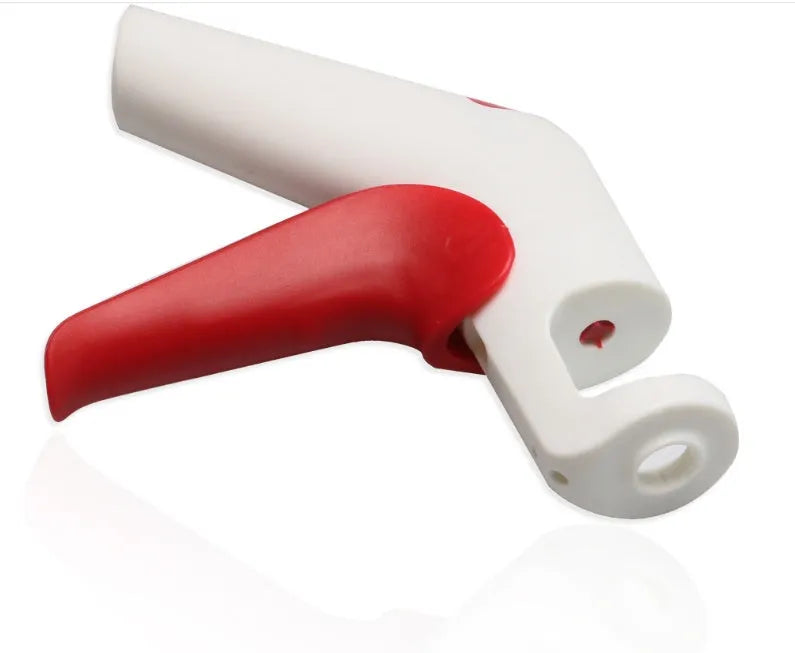 Manual cherry kernel remover kitchen gadget with stainless steel pitting mechanism