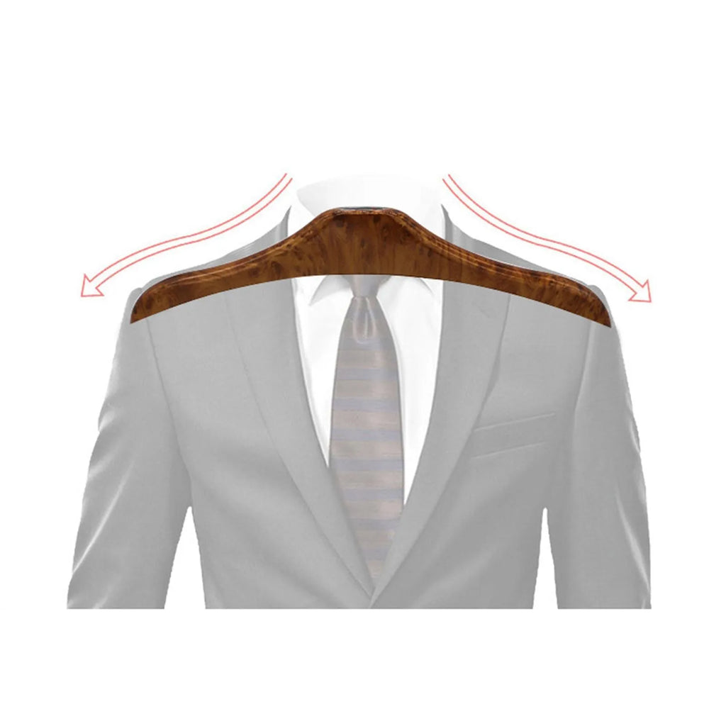 Wood yellow stainless steel car mounted clothes hanger with detachable design