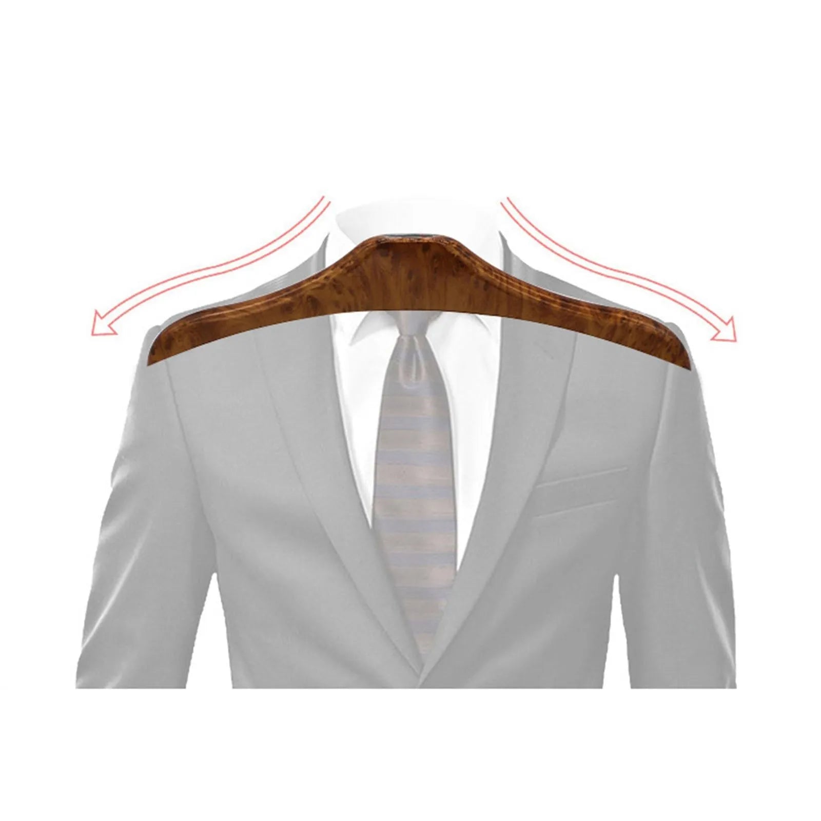 Wood yellow stainless steel car mounted clothes hanger with detachable design