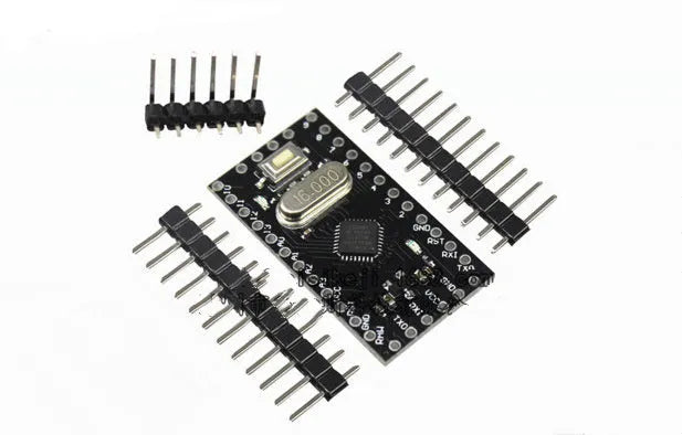 Mini Pro Professional electronic microcontroller circuit board showing pin headers and components.