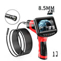 8.5mm diameter dual-lens endoscope inspection camera with hard wire cable and memory card.