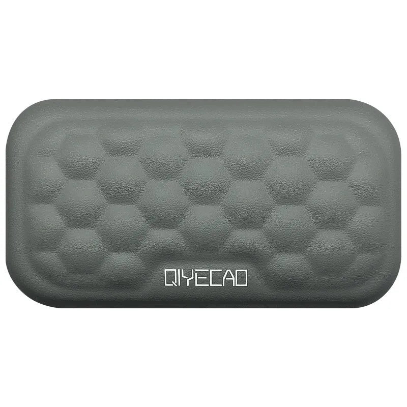 Memory cotton mouse wrist pad with silicone base in cloth or leather finish