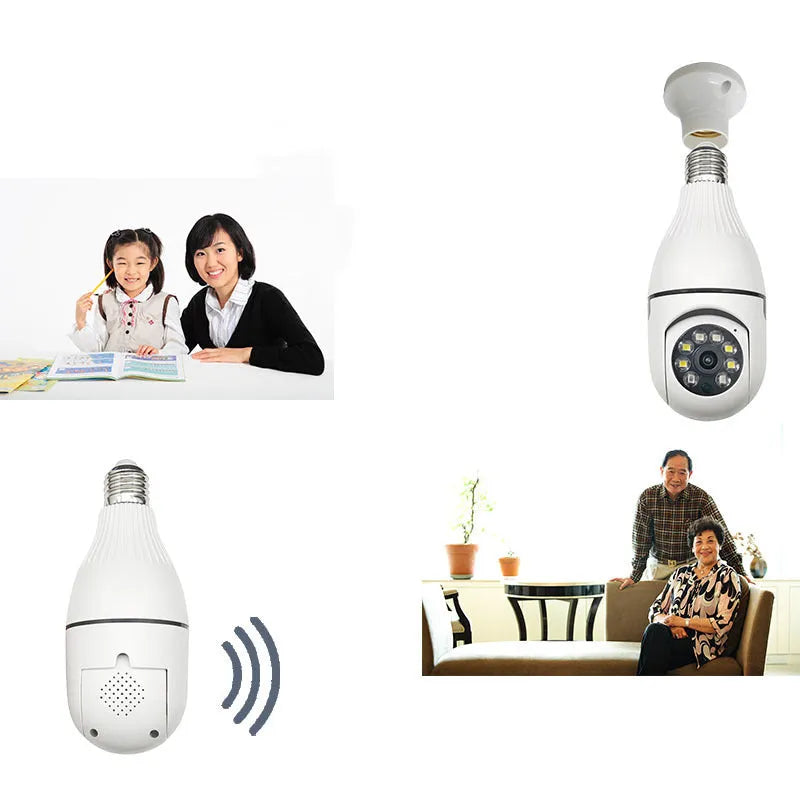 Minions-themed wireless IP security camera with wide-angle lens on a white background