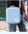 Cat claw design Nintendo Switch accessory storage bag with shoulder strap in black, blue, or pink