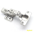 Nickel-plated hydraulic cabinet hinge with cold rolled steel construction and damping cushion mechanism