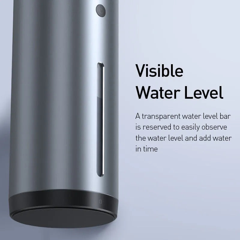 Black aluminium alloy car humidifier diffuser with USB cable for 12V power