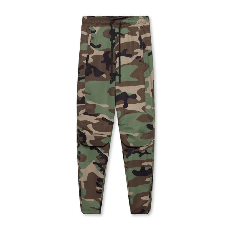 Men's quick-dry fitness running pants with ankle-tied design in multiple colour options