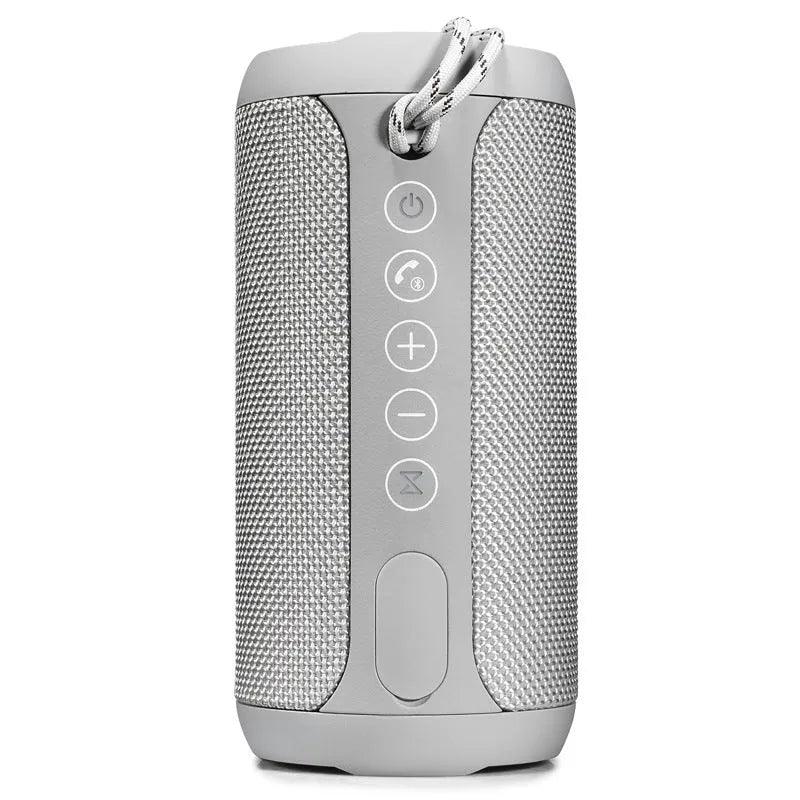 Outdoor waterproof Bluetooth speaker in camouflage colour with TF card slot and control buttons