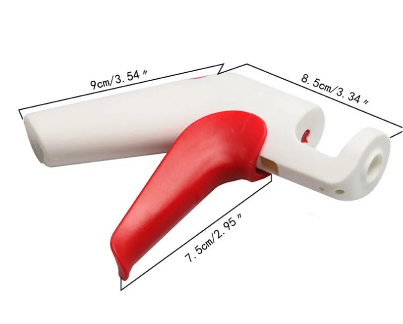 Manual cherry kernel remover kitchen gadget with stainless steel pitting mechanism