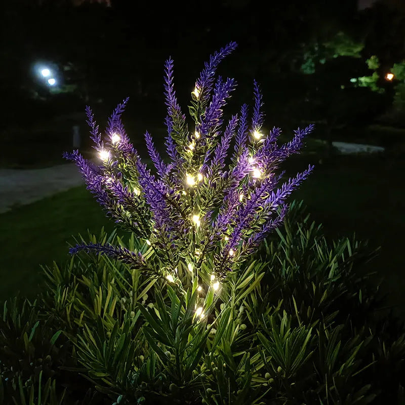 74cm solar garden light decorative flower LED outdoor courtyard lighting