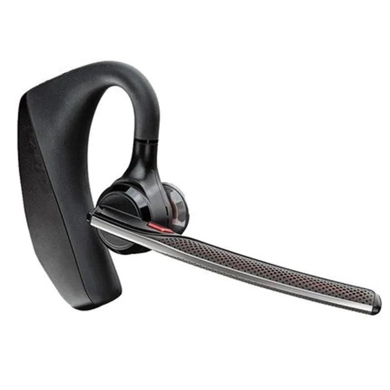 Black Bluetooth sports headphones with minimalist design showing battery display and USB connectivity