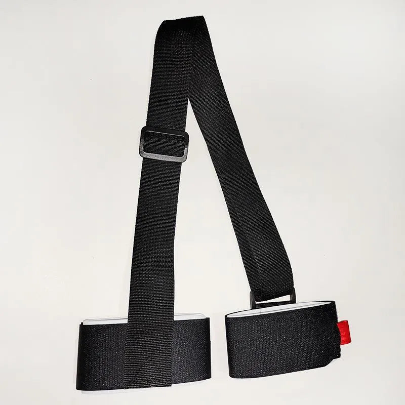 Adjustable skiing bandage with sled shoulder strap in four colour options