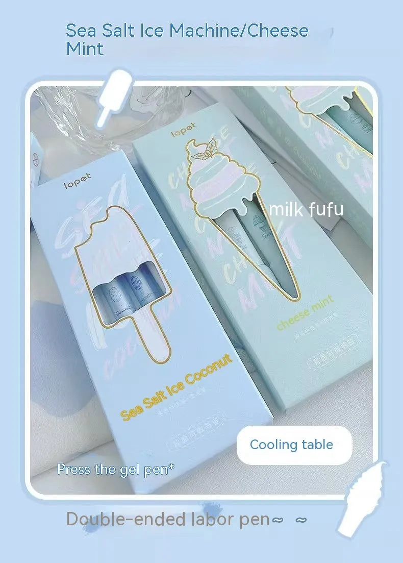 Four neutral calligraphy practice pens with 0.5mm tips and double-headed fluorescent design