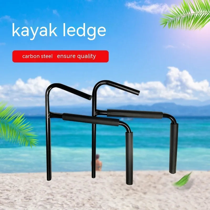 Carbon steel kayak and surfboard wall hanger storage rack
