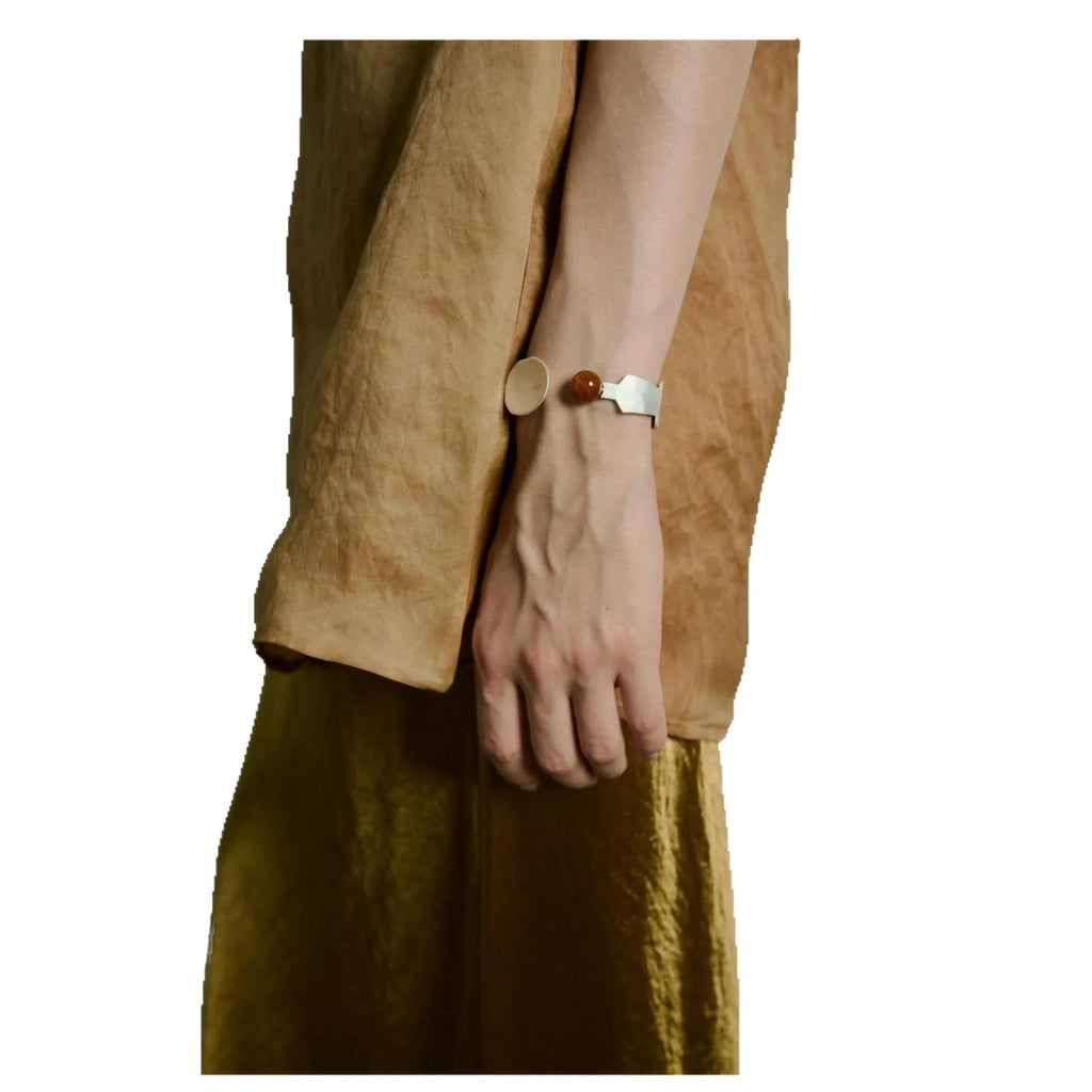 Small round spoon stewed pork shaped electroplated alloy ring and bracelet set with diamond charms