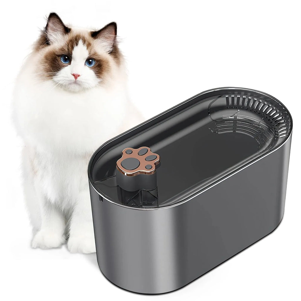 Berlin blue 3L automatic pet water fountain with LED light indicator and triple filter cartridge