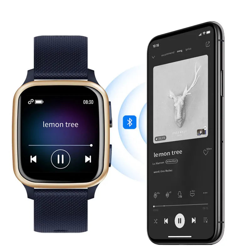 Aluminium alloy smart bracelet with Bluetooth calling and health monitoring features