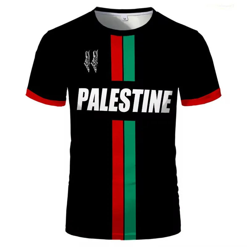 3D printed football t-shirt with stereo pattern design in black or white colours