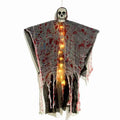 Blood-dyed luminous plastic skull hanging ghost Halloween ornament