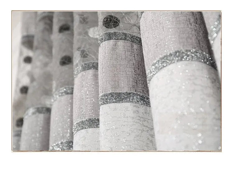 Blackout curtain panel showing multiple width options and different hanging styles including hooks and rings